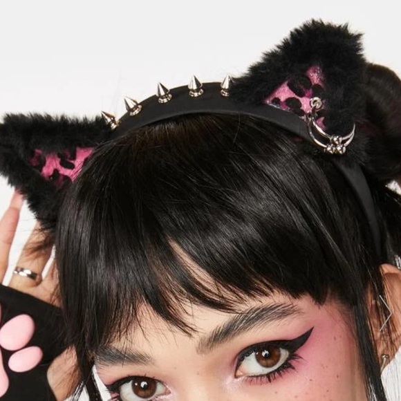 Psycho Kitty Spiked Headband - Picture 4 of 4